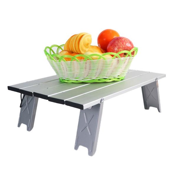 

camp furniture portable mini folding picnic table with outdoor fishing and ,silver
