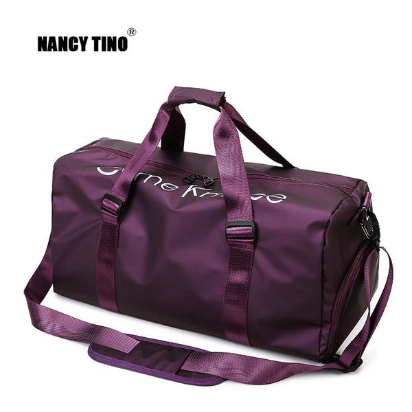 

fitness bag fashion travel outdoor sports gym yoga slanting large capacity shoulder handbag dry and wet separation duffel bags
