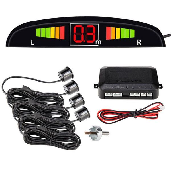 

car rear view cameras& parking sensors sensor kit back-up backup radar sound alarm indicator probe with 4 monitoring detector system