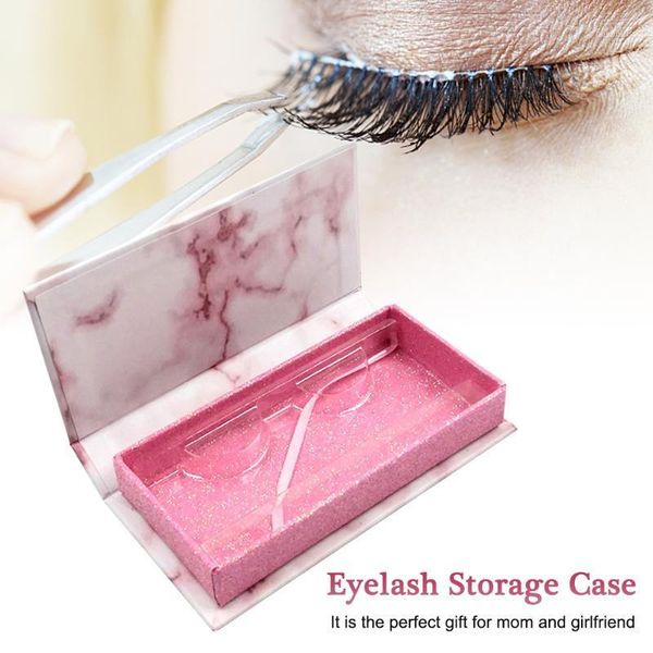

10pcs eyelash storage case glitter paper salon lightweight makeup organizer home l07021