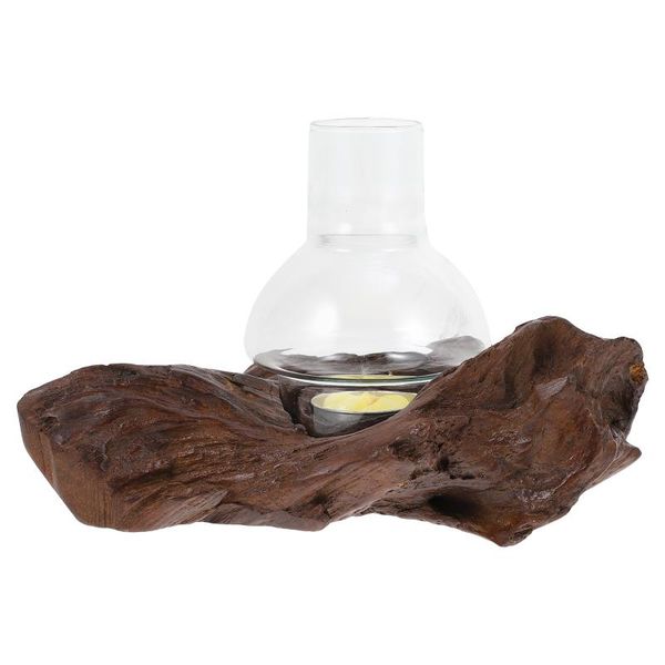 

candle holders 1pc weathered wood ornament for deskcreative retro office use
