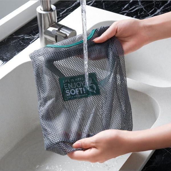 

storage bags 1 pcs high capacity mesh bag fruit vegetable garlic onion hanging breathable reusable organizer