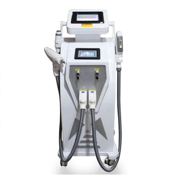 

3000 watt 300000s new bouble screen 4 in 1 ipl elight hair removal laser ipl opt tattoo/ acne/pigment/wrinkle/vascular removal machine, Black