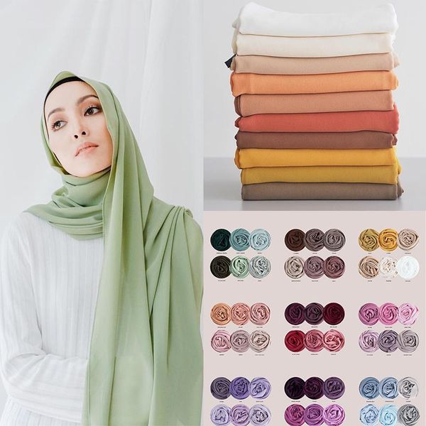 

scarves fashion ladies monochrome bubble pearl chiffon scarf large pure color malaysia luxury hijab wedding shawl, Blue;gray