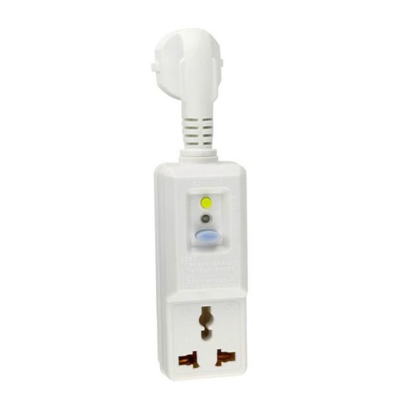 

smart power plugs 1pc eu plug 16a 220v 240v gfci leakage protection safety rcd socket adaptor home circuit breaker cutout trip switch