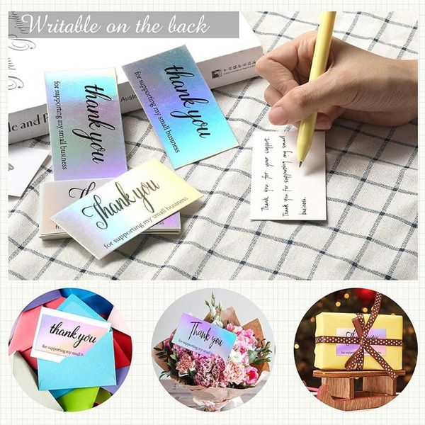 

greeting cards 50pcs thank you for your order business shopping thanks p9jc