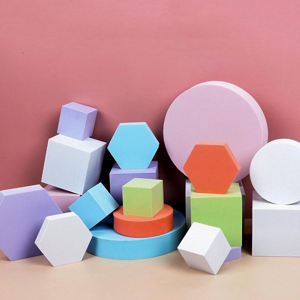 

deskshoot material geometric cube stiff foam model set life pography props po fotografia for jewelry, toy, cosmetics lighting & studio a