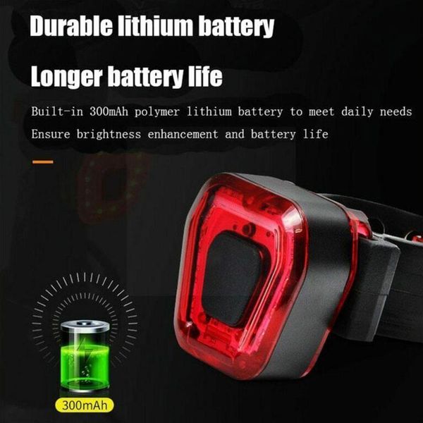 

bike lights led rear light usb bicycle waterproof cycling road accessories back safety taillight tail m h1a6