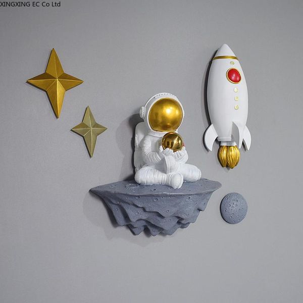 

decorative objects & figurines astronaut wall decoration hanging living room bedroom background pendant three-dimensional 3d personality