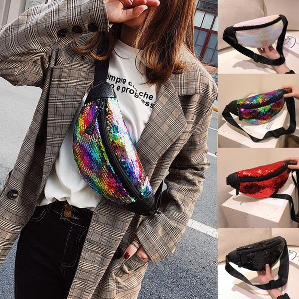 

bum bag fanny pack festival money waist packs sequin pouch travel bags