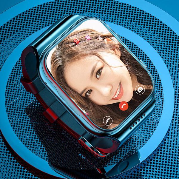 

smart watch men with sim card camera video heart rate temperature ip67 smartwatch wifi 16g ai face recognition android watches