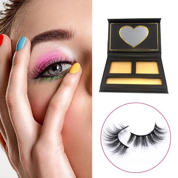 

comfortable 3d magnetic lashes 100% mink false eyelashes vendor eye private label 2 pairs and eyeline
