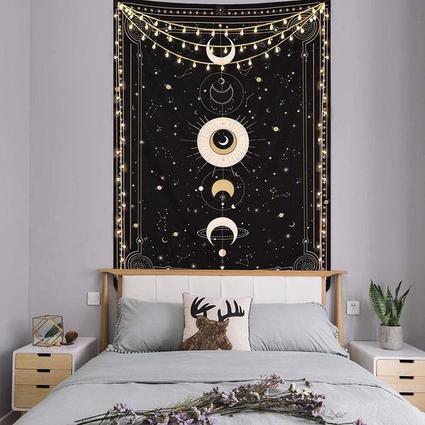 

tapestries moon phase tapestry wall art bohemian hanging for room