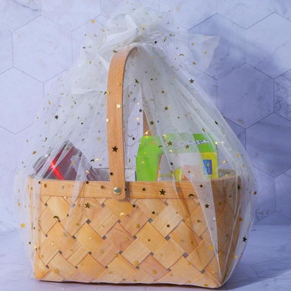 

storage baskets hand-woven flower basket nordic style bucket picnic container wicker bag 667a