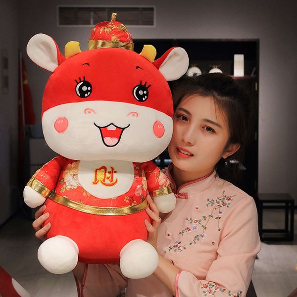 

the year of the ox mascot doll plush toys, Blue