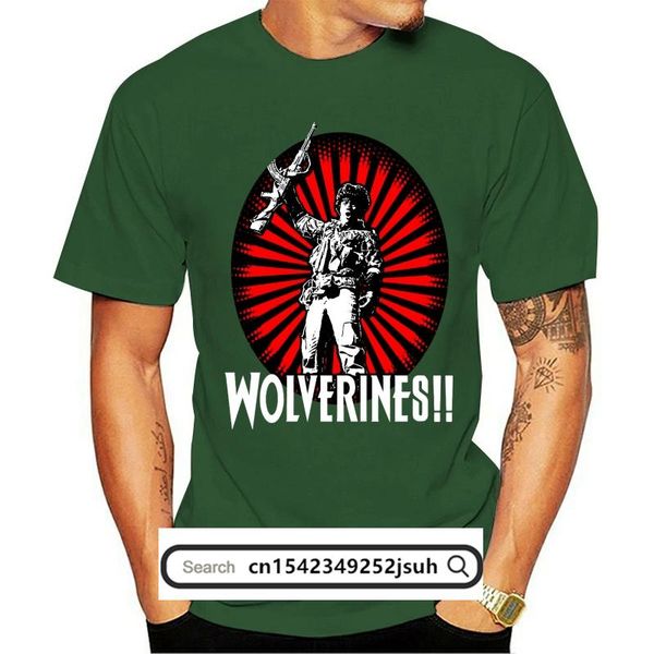 

men's t-shirts red dawn t-shirt wolverines 1984, White;black