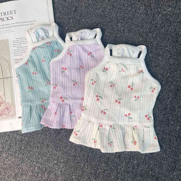 

ebaerr thin pet cloth summer suspender skirt teddy cute cherry