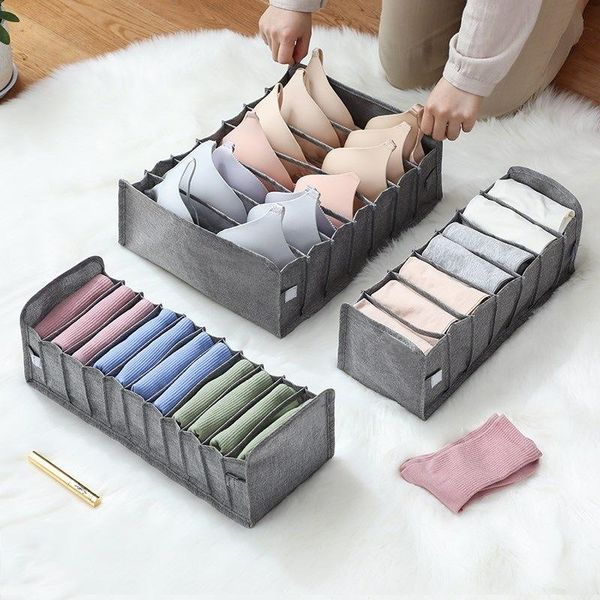 

storage drawers underwear bra organizer box drawer closet foldable divider boxes for scarves socks clothes finishing tools
