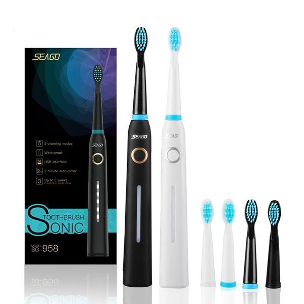 

smart electric toothbrush seago sg958 usb rechargeable sonic