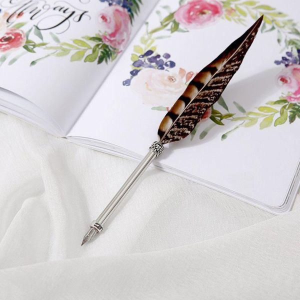 

retro quill dip feather pen fountain pens calligraphy supplies writing tool
