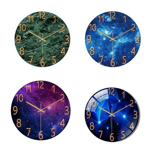 

modern large size wall clock silent non ticking fashion battery quartz digital for living bedroom decor clocks