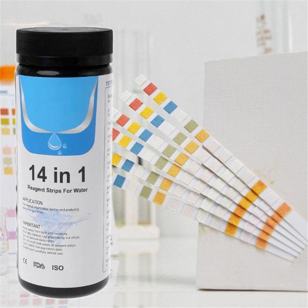 

upgrade 14-in-1 drinking water test strip, and tap quality test, simple fast hardness ph, bromine, nitrate pool & accessories