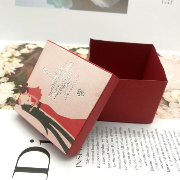 

gift wrap 45pcs lucky red bride and groom forever love wedding favor candy box