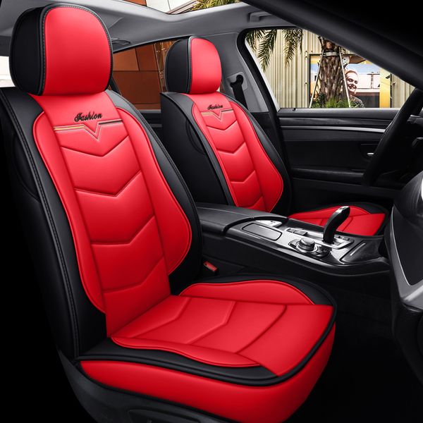 

21 year car seat covers full set for sedan suv durable leather universal five seats set cushion mats for 5 seat seater car fashion spring an