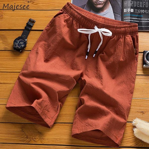 

men board shorts solid plus size 5xl linen breathable summer soft mens loose fashion retro ulzzang simple leisure beach thin men's, White;black