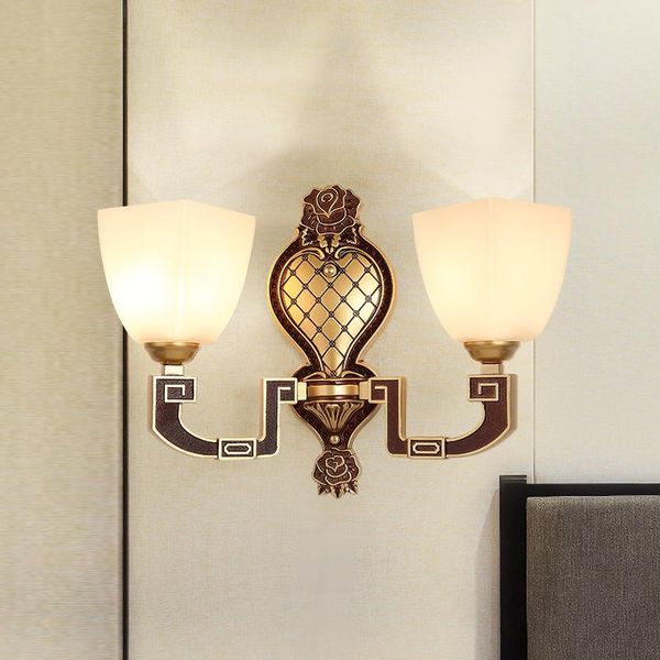 

wall lamp chinese-style living room television background creative bedroom bedside led simple el