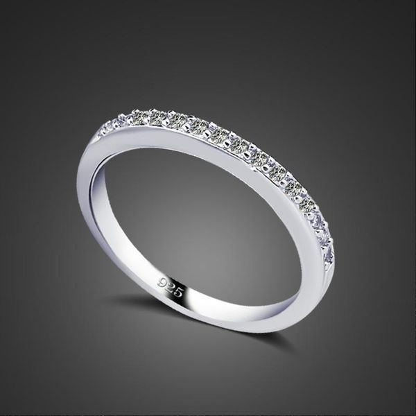 

cluster rings fashion real 100% 925 sterling silver show elegant temperament jewelry women girls white filled wedding ring, Golden;silver