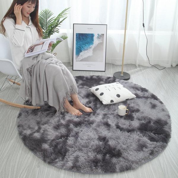 

carpets fashionable and comfortable tie-dye multicolor round carpet home living room bedroom bedside mat
