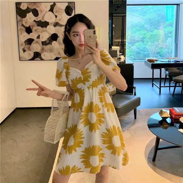 

french casual minority dresses dress platycodon fragmentary flower skirt fairy holiday style super fire one word collar girl, Black;gray