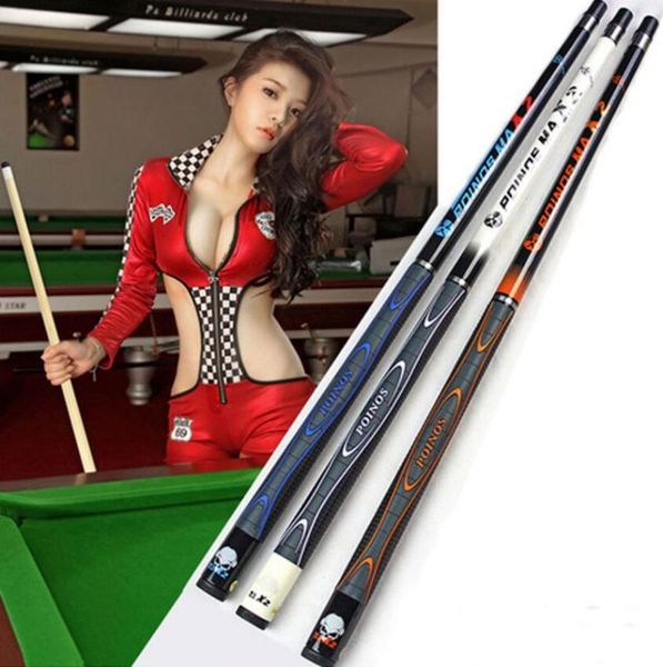 

billiard pool cue 11.5mm tip billiards stick white/blue/orange colors handmade professional kit china cues