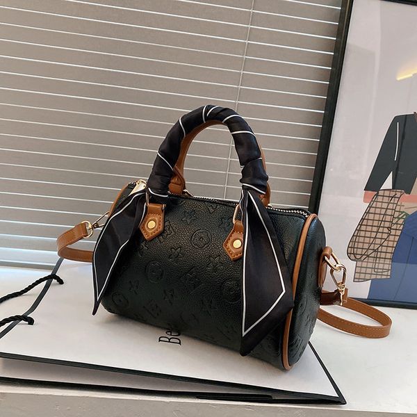 

luxury handbags 2021 summer new silk scarf hand fashion embossed pillow women's bag