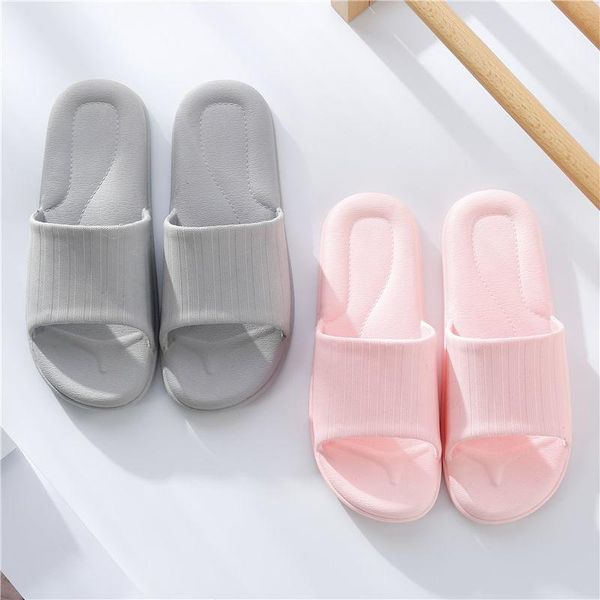 

slippers shoes women women's summer antiskid men's winter sandalias mujer, Black