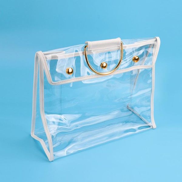 

storage bags transparent sundries clothing bag sealed anti-dust case women fashion handbag wardrobe closet hanging