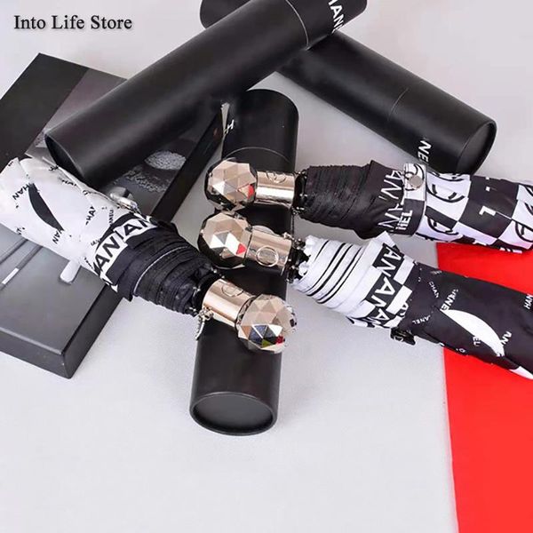 

umbrellas luxury sun umbrella beach diamond head folding automatic uv clear ladies parasols windproof gift ideas upf50+