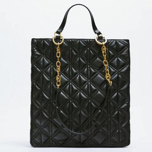 

evening bags women black tote pu leather large capacity brand designer chain handbag shoulder shopper bag luxury crossbody