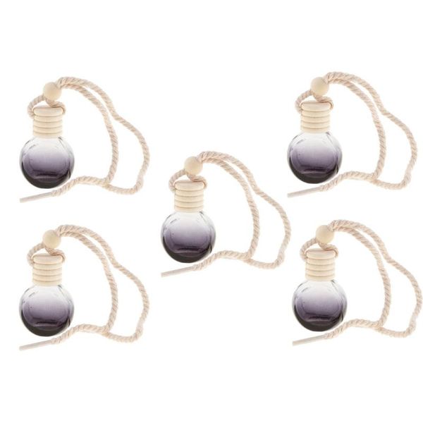 

car air freshener pack 5 mini perfume pendant accessories bottle oil bottles round