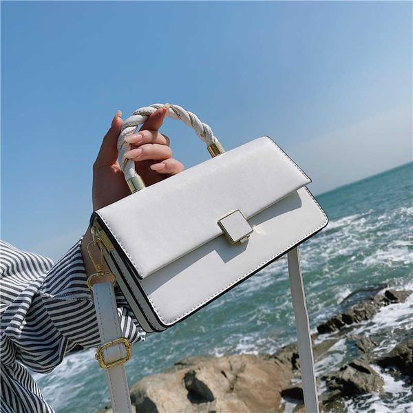 

2021 summer simple fashion handbag clean face atmosphere urban flow single shoulder diagonal women's bag