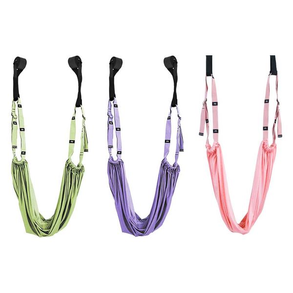 

aerial yoga rope one word horse open hip elastic tension and bend down after training device door upside pull strap resistance bands