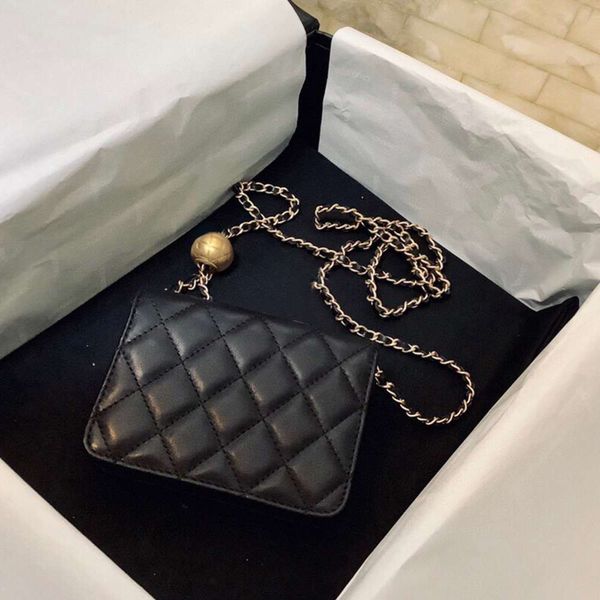

Designer luxury2020 New style Miniature metal ball bag Soft and fine sheepskin Small Golden Ball length adjustment to unlock