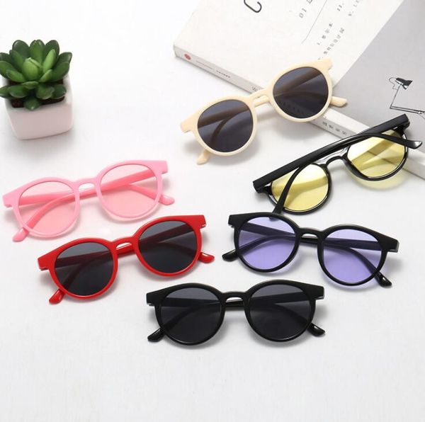 

kids sunglasses fashion plastic round frame sunglass boy sun glasses children beach eyewear kid accessories yl489, Blue