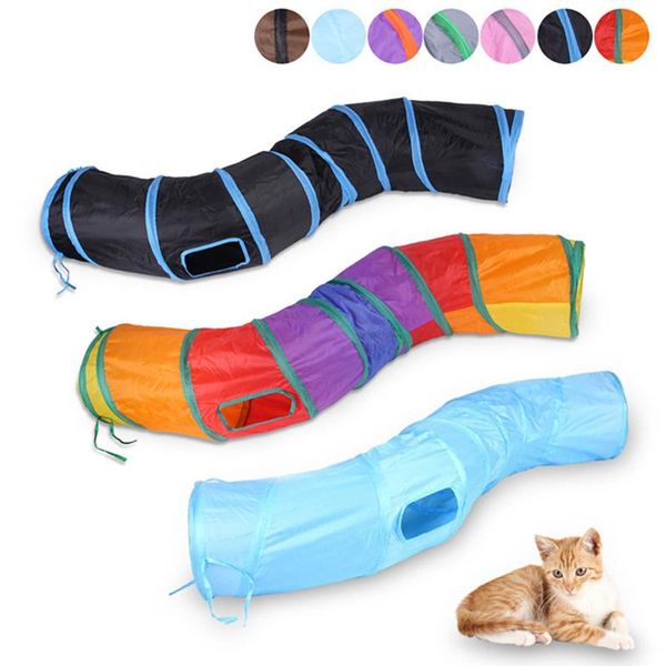 

cat toys s way pet tunnel play for indoor outdoor collapsible tube 1 peek hole hideaway cats kitten puppy