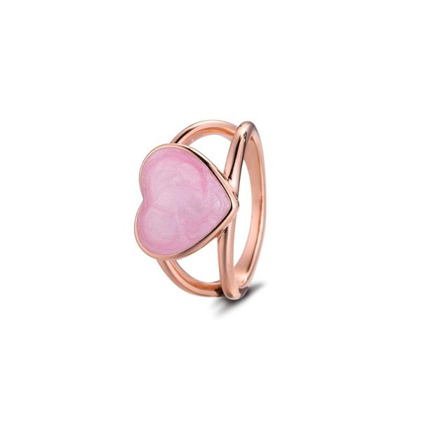 

cluster rings 100% real 925 sterling silver for women pink swirl heart statement ring s925 fine jewelry wedding party gift 2021, Golden;silver