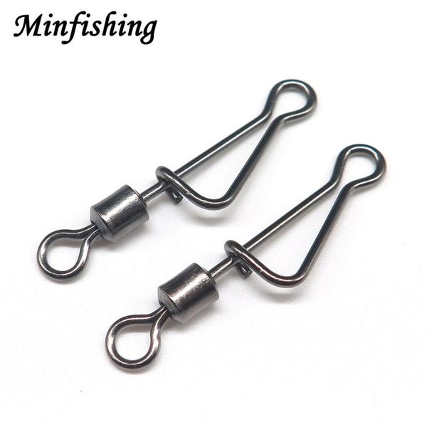

fishing hooks minfishing 50pcs stainless steel swivels rolling carp accessories lure connector