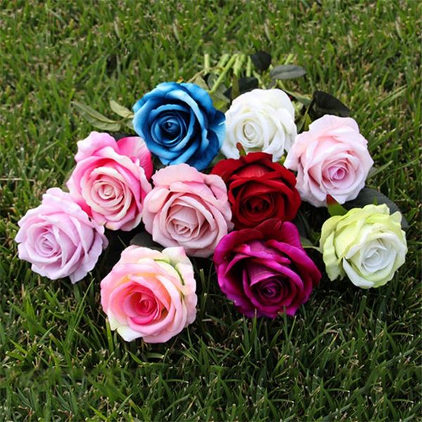 

rose silk artificial flower (10 stems/10 heads), roses vintage gold decorative flowers & wreaths