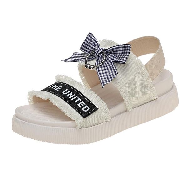 

sandals women summer leather shoes concise pretty outdoor low-boots leisure classical 2021 brand designer 35-40, Black