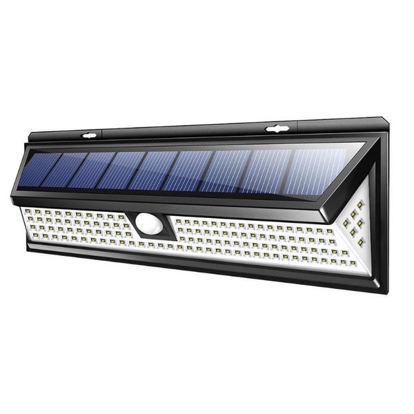 Lâmpadas solares 118LED 1000LM SMD Lâmpada à prova d'água Iluminação externa Luzes de jardim Pátio PIR Sensor de movimento Emergência LED Parede